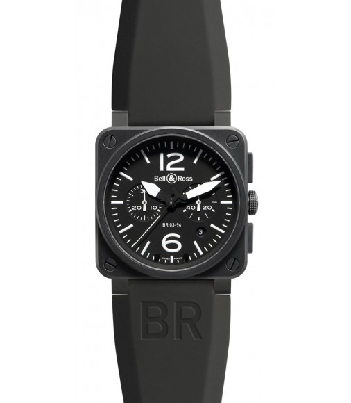 Bell & Ross Chronograph 42mm Mens Watch Replica BR 03-94 CARBON